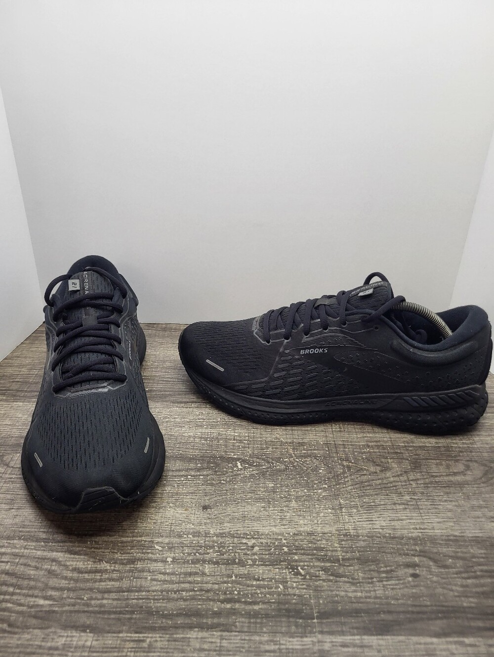 Brooks Adrenaline GTS 21 Shoes Mens Size 10.5 EE Wide Black Running Sneakers